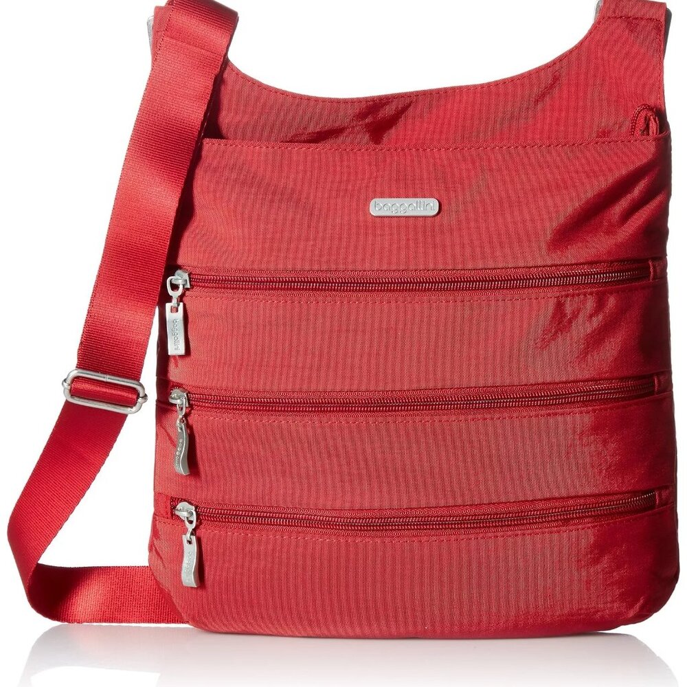 NWT Baggallini unisex Travel Crossbody handbags Red